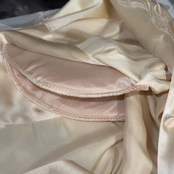 100% Ivory Silk Luxury Vintage Paul Alexander Blouse Top 14 NO BIG Just PLUS❣️ - Picture 8 of 9